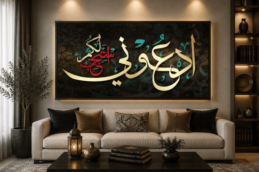 لوحة جدارية فنيه اسلامية