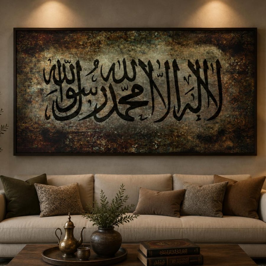 لوحة جدارية فنيه اسلامية