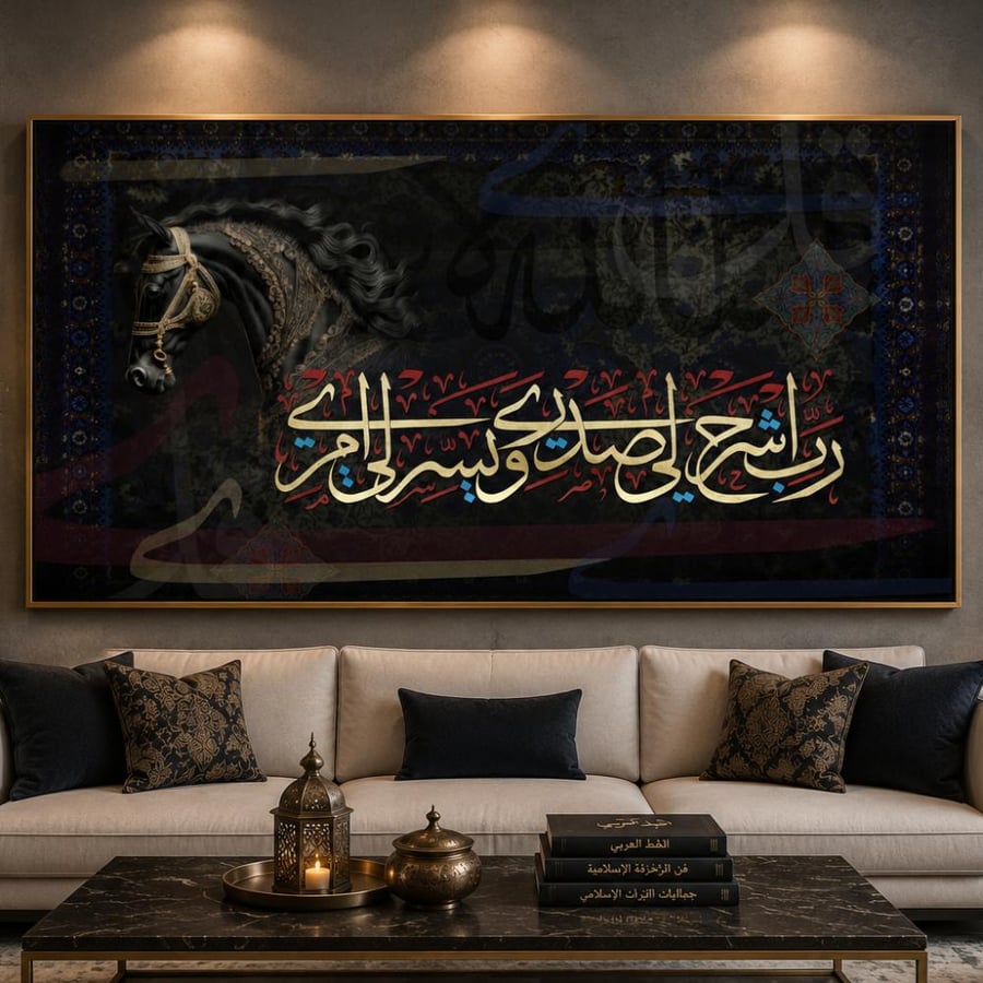 لوحة جدارية فنيه اسلامية