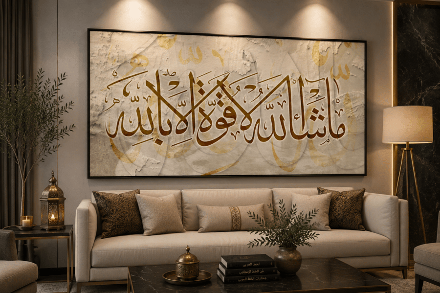 لوحة جدارية فنيه اسلامية