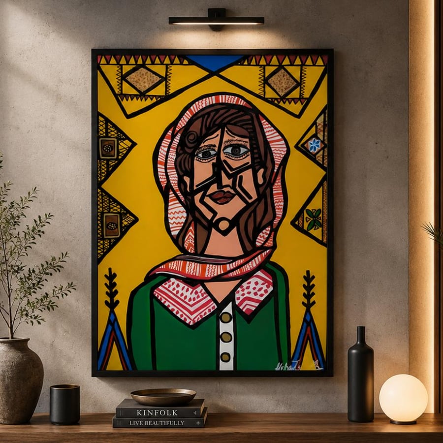 لوحة جدارية فنية، بتصميم مودرن