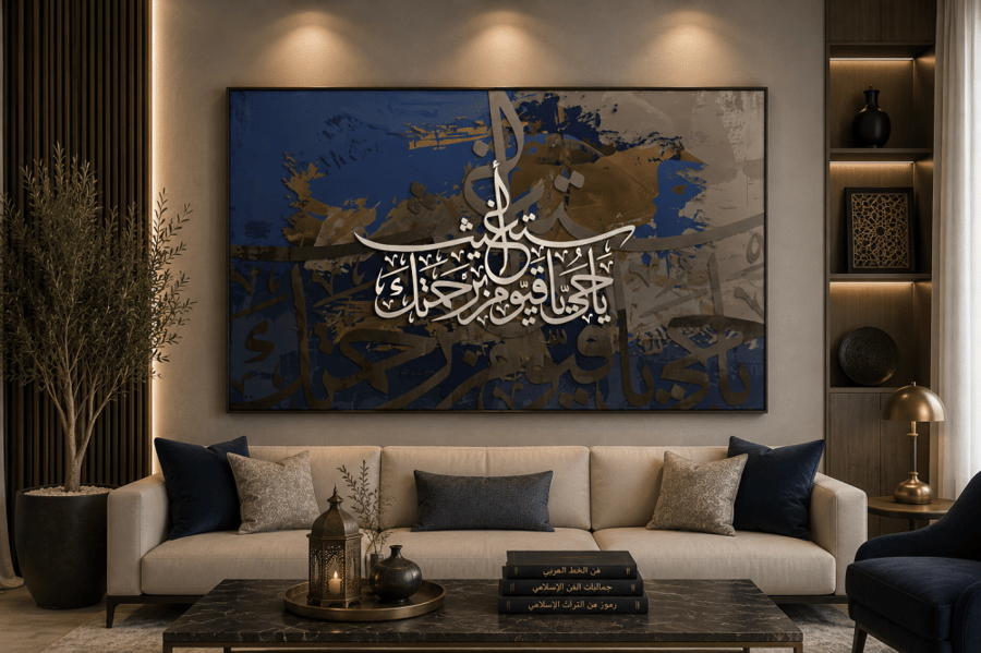 لوحة جدارية فنيه اسلامية