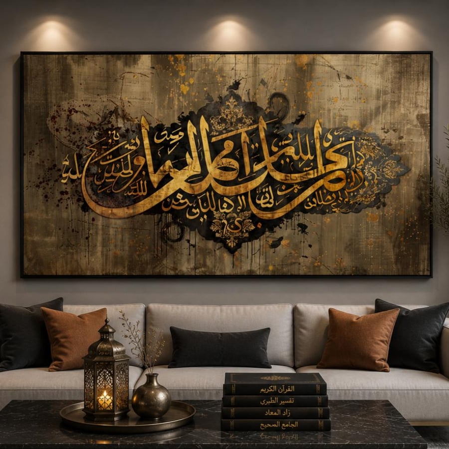 لوحة جدارية فنيه اسلامية