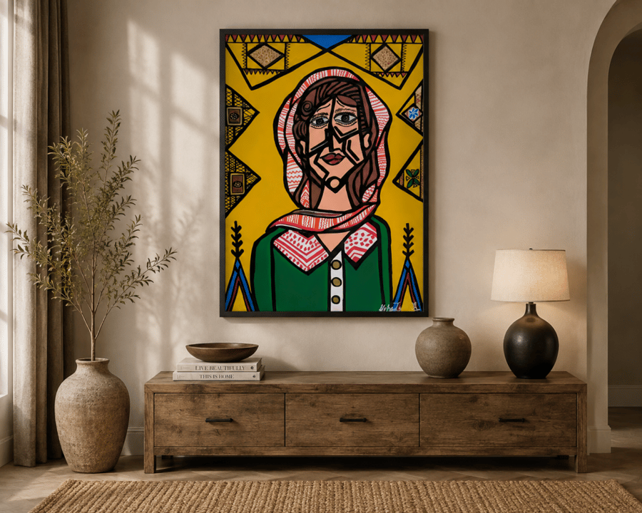 لوحة جدارية فنية، بتصميم مودرن