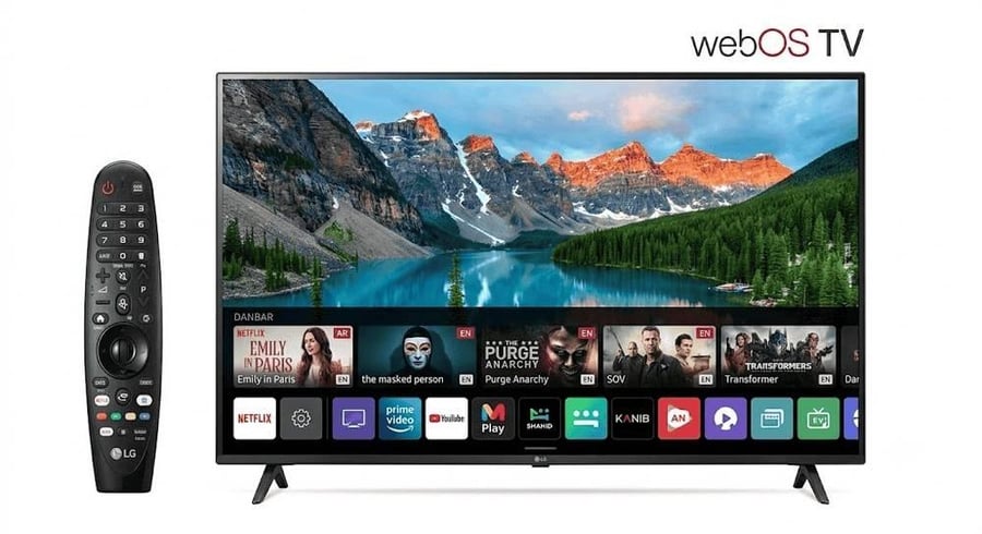 شاشة ويبوس 50 بوصة جنرال دان سمارت 4K