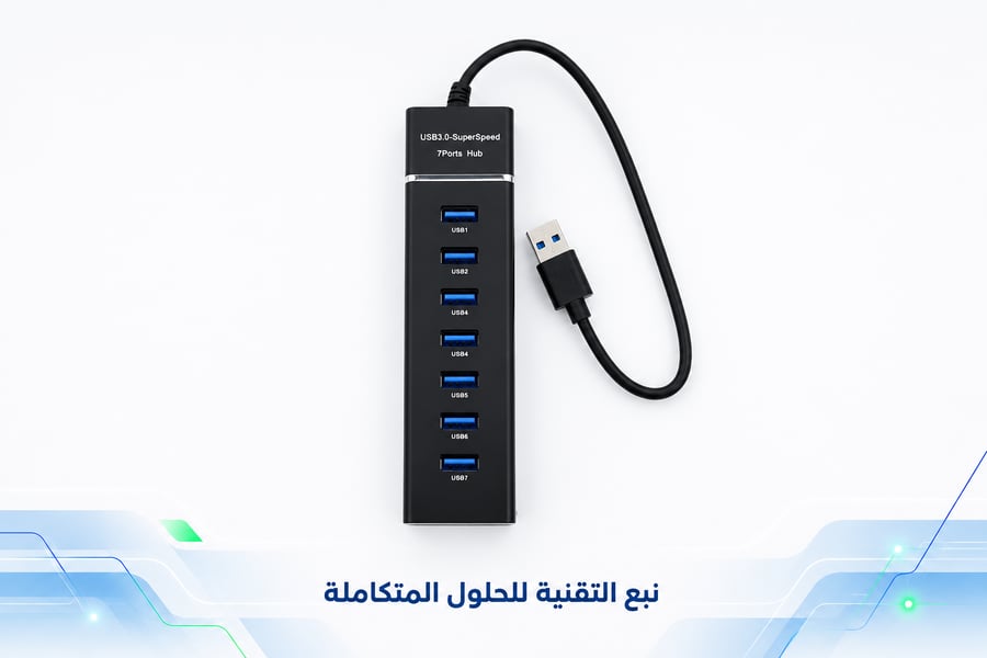 موزع USB  بسبعة منافذ FUJISHKA FJ HUB 18