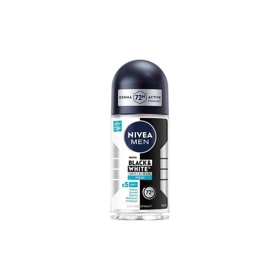 Nivea Black and White Invisible Roll-On Deodorant 50 ml