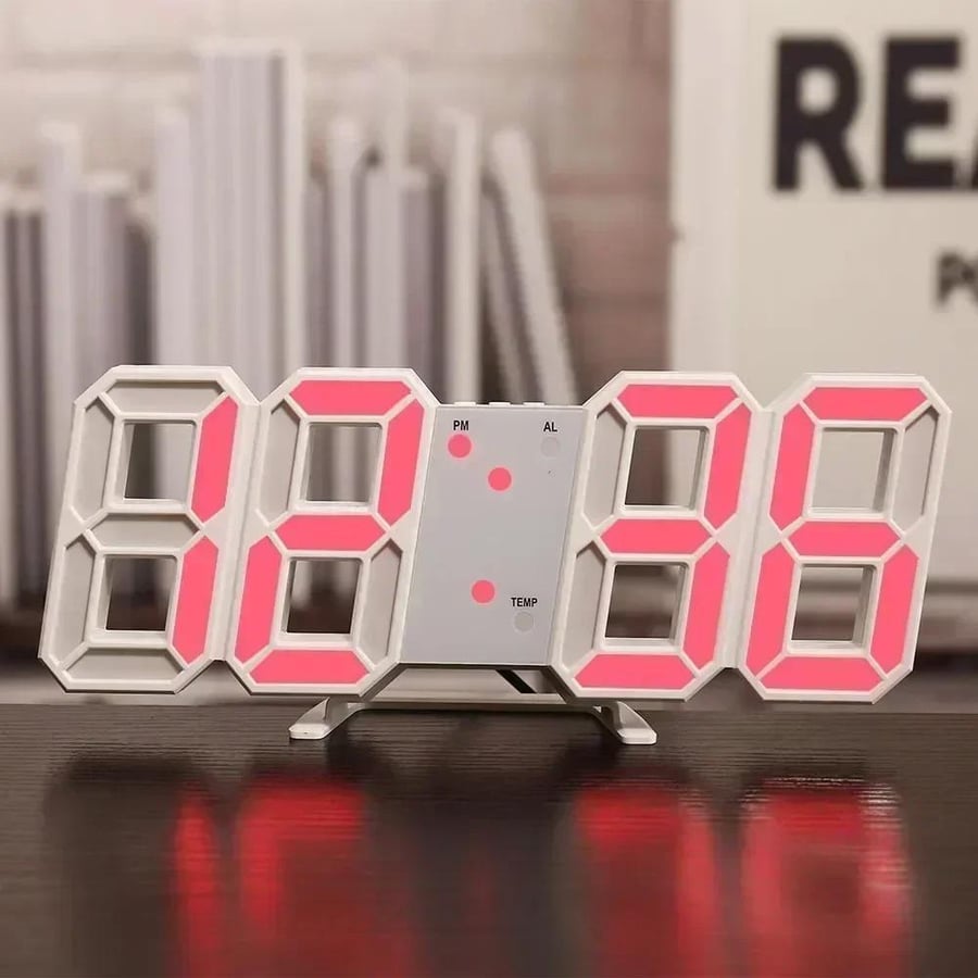 Three-dimensional LED digital clock