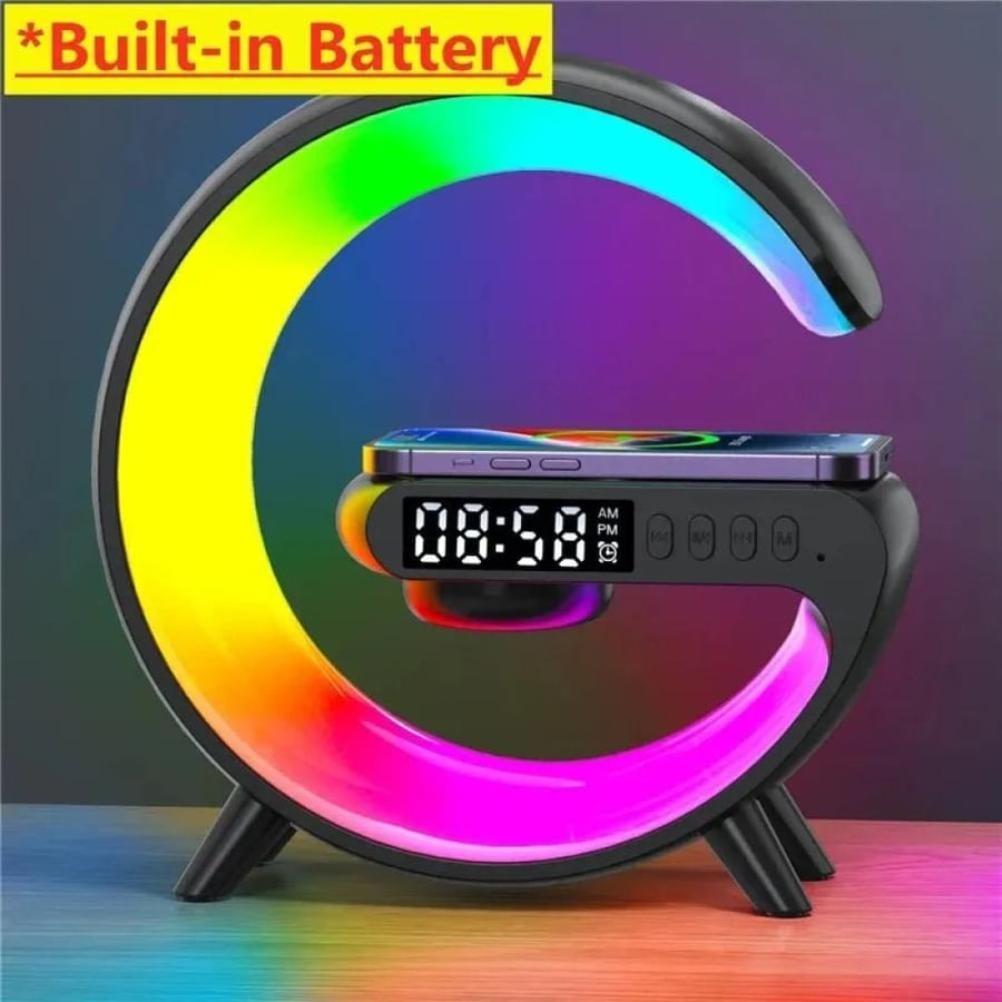 Wireless night light lamp with RGB holder