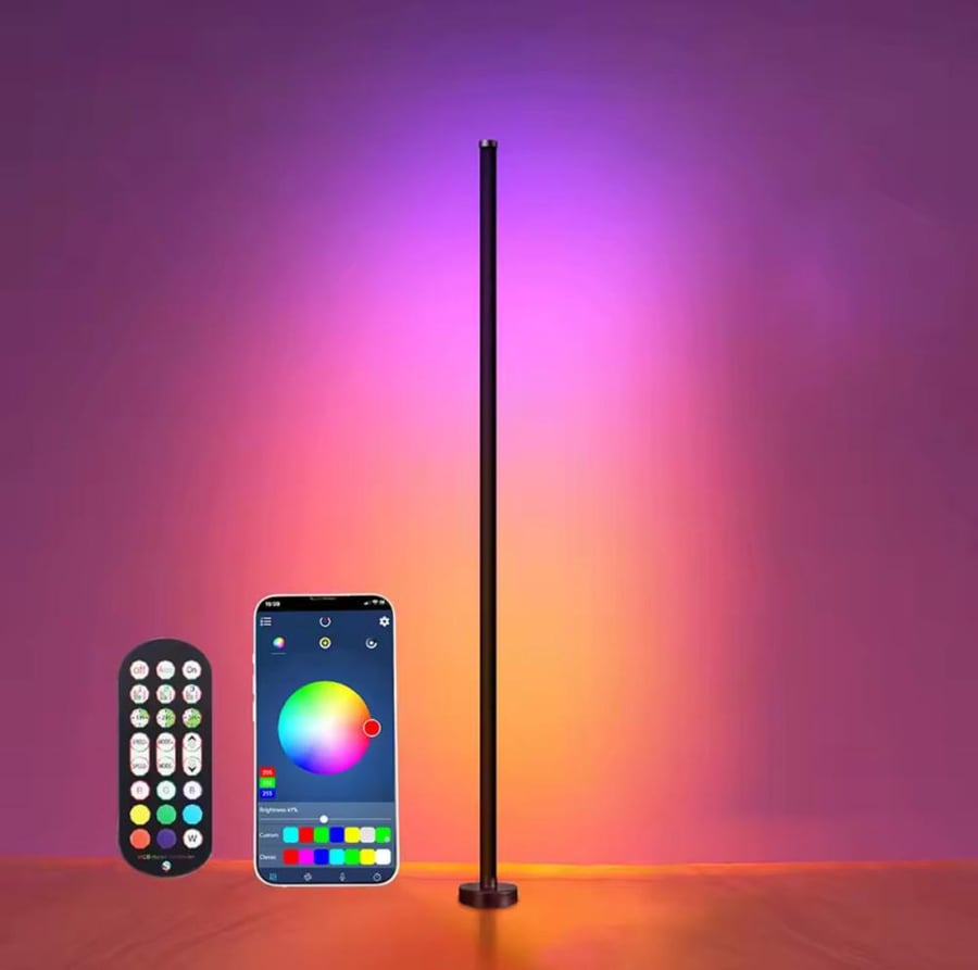 إضاءة LED RGB تحكم بالجوال لغرف لألعاب