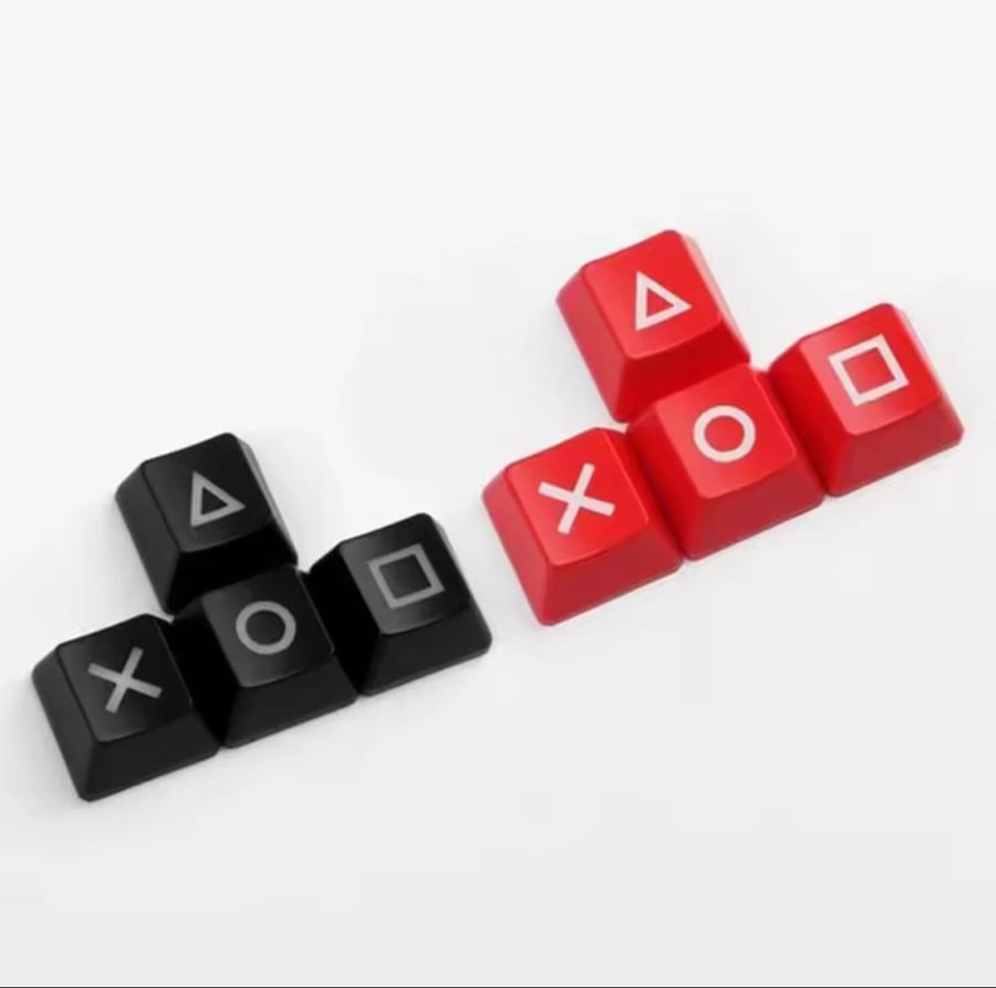 Keycaps set red and black