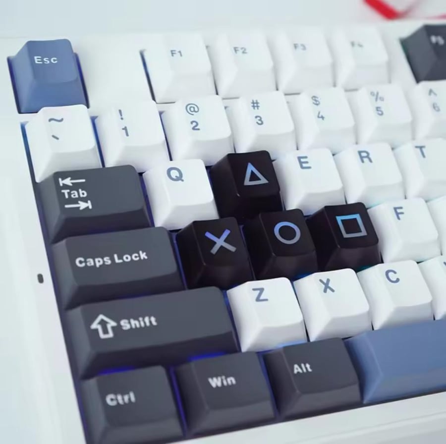 Keycaps set red and black