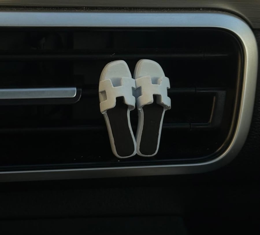 Slipper Car Freshener- baby blue