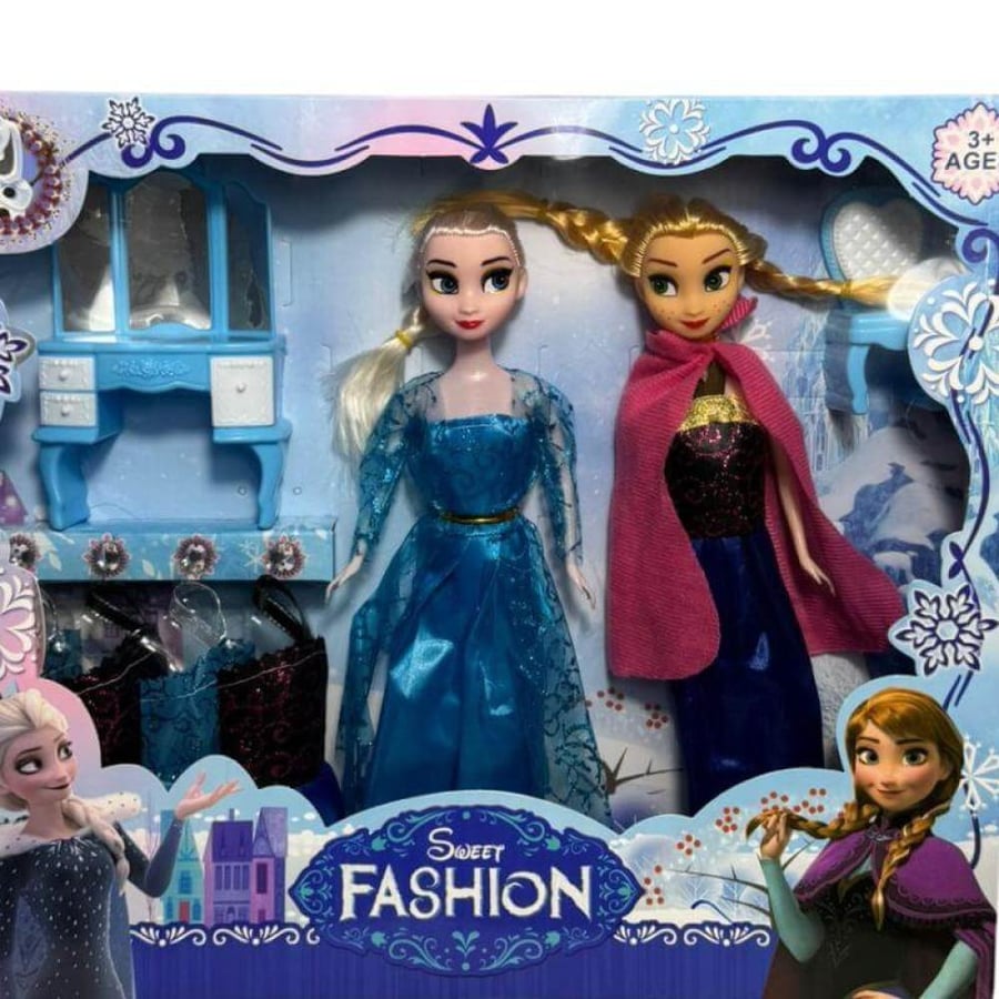 إلسا وآنا مع إكسسوارات -Frozen