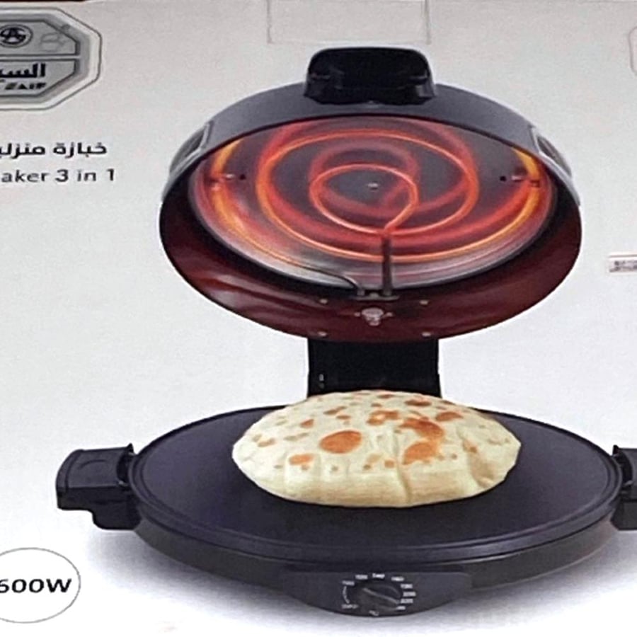 خبازة مع قالب كريب وقالب دونات مقاس 30