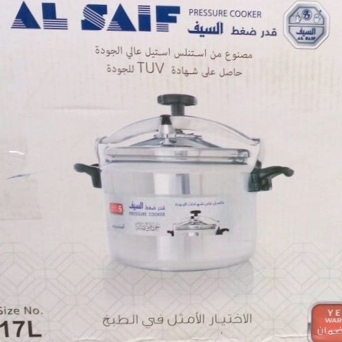 قدر ضغط السيف المنيوم عريض 17لتر