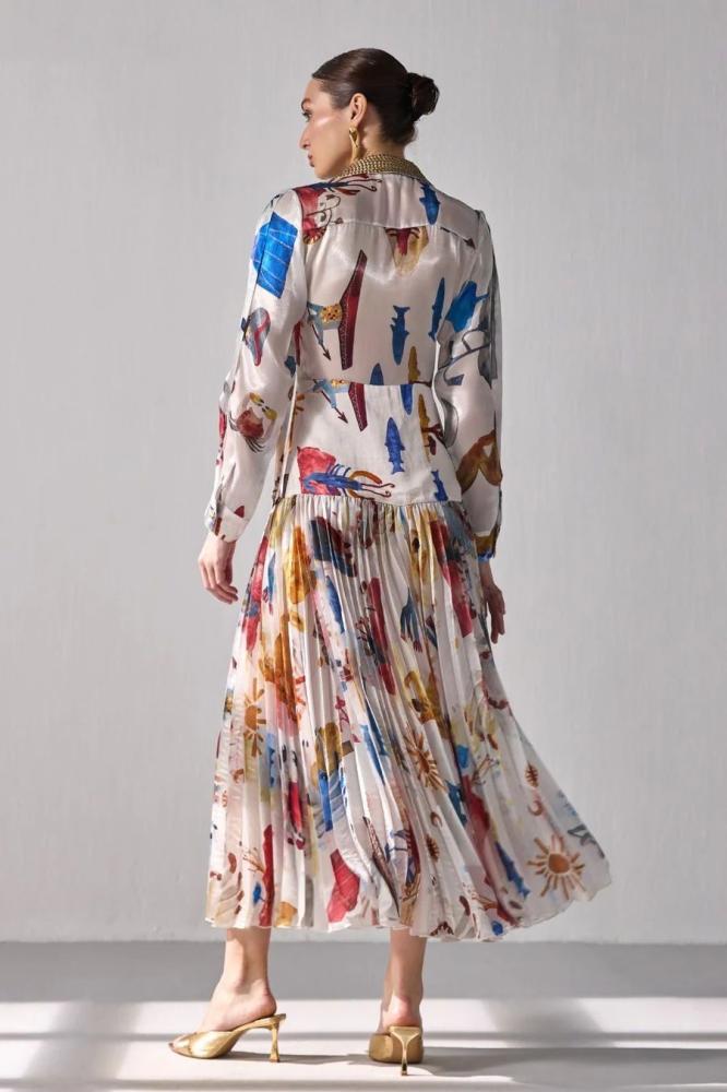 Printed maxi dress