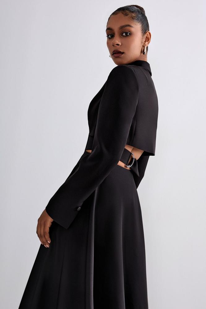 Open back blazer dress