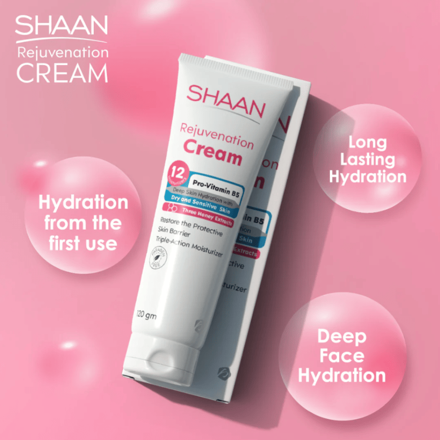 كريم شان مرطب للبشرة الجافة والحساسة- Shaan Rejuvenation Cream 120gm