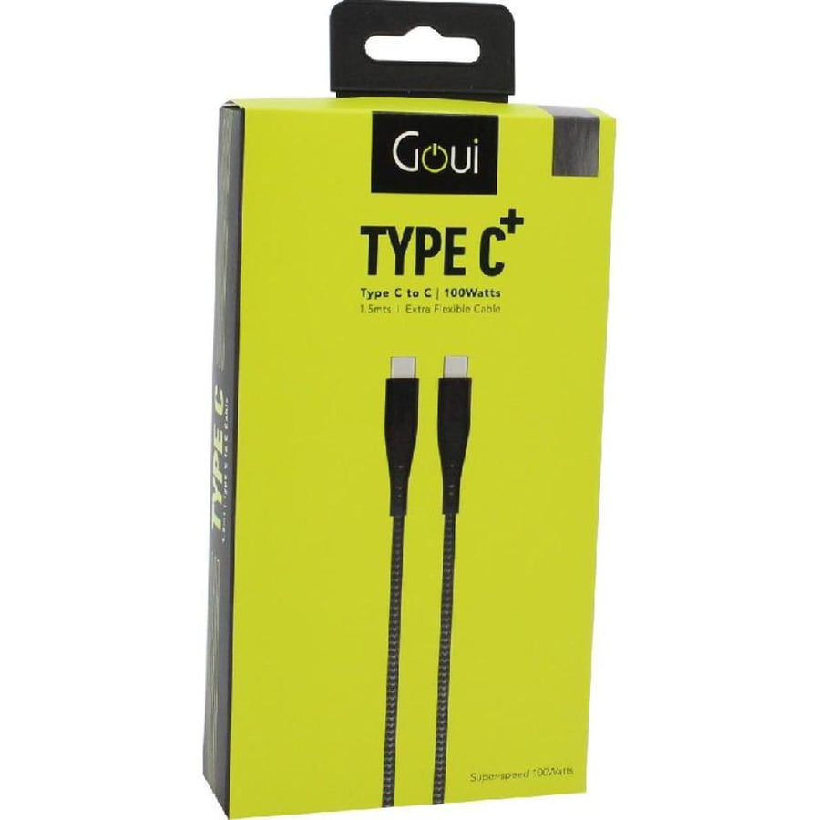 كابل Goui Flex Type-C إلى Type-C — شحن سريع 60W | 1.5 متر