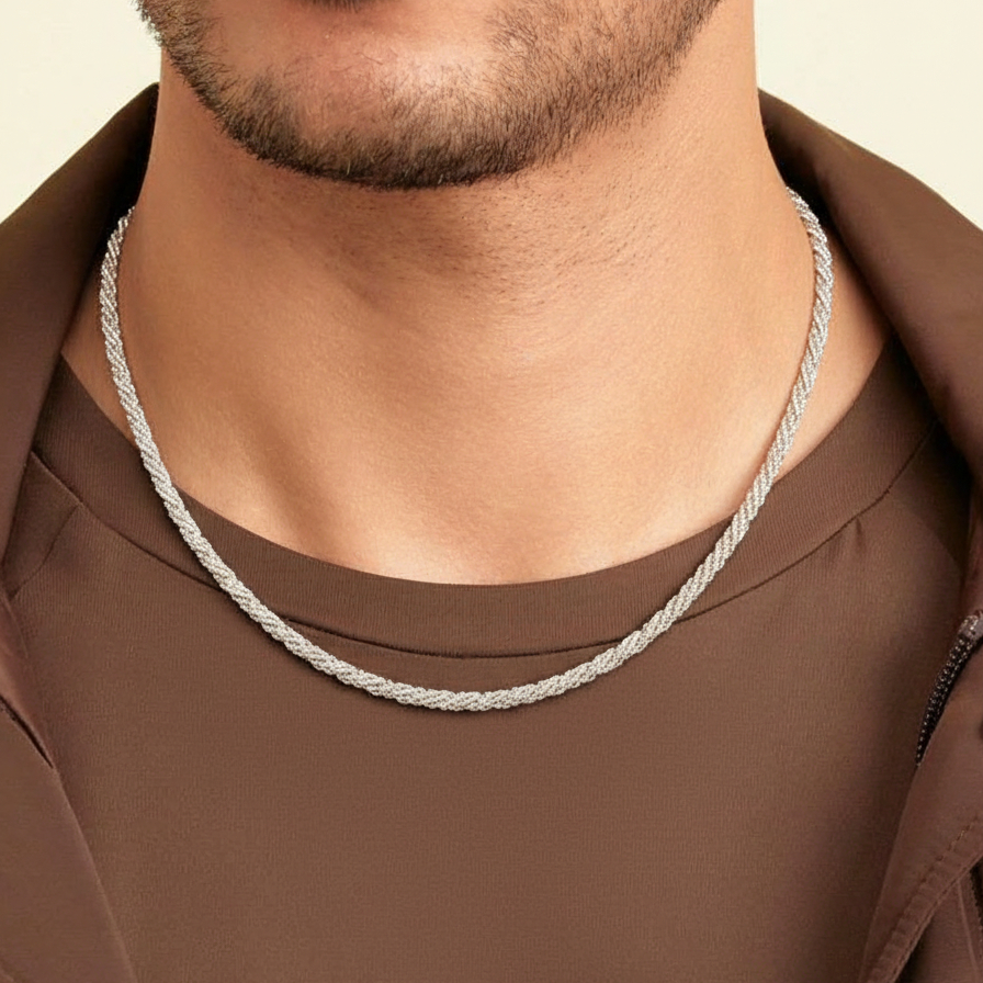 سلسلة فضة عيار 925 –19.9جرام