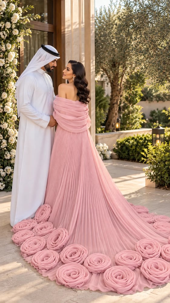 فستان سهره ورد ساندرا