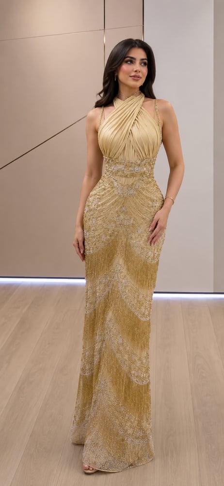 فستان سهره عنابي هدب ميعاد
