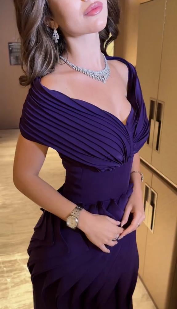 فستان سهره بنفسجي