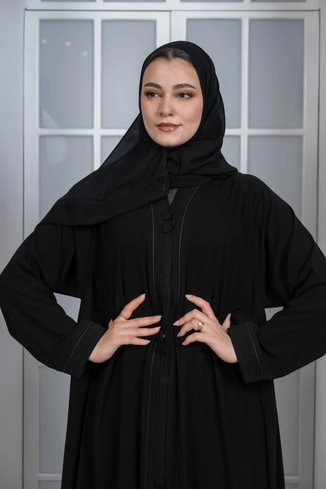 عباية كسرات كاملة - أناقة راقية بتصميم انسيابي