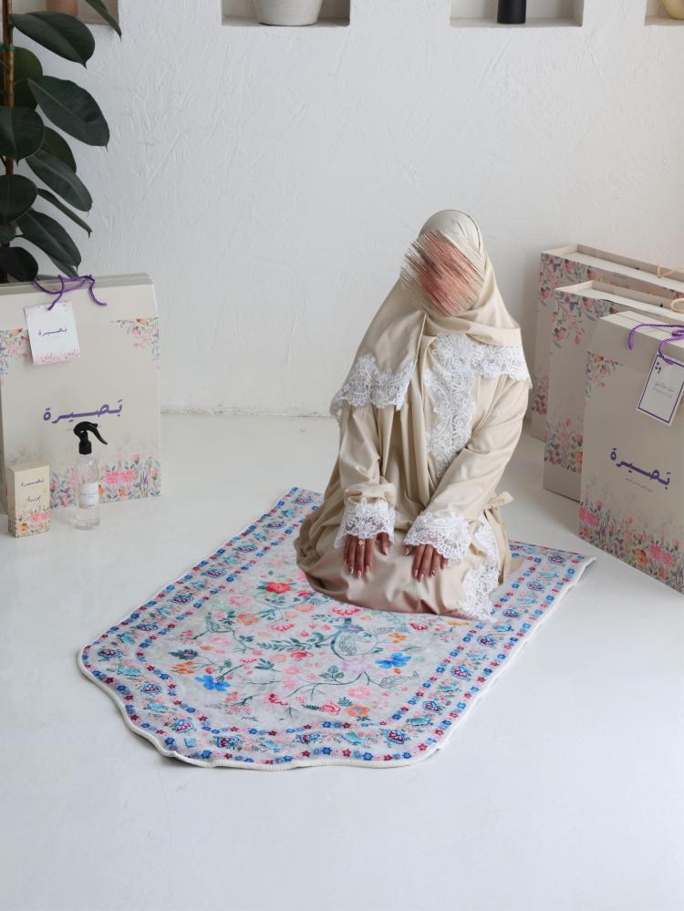 شرشف صلاة دانتيل – بيج