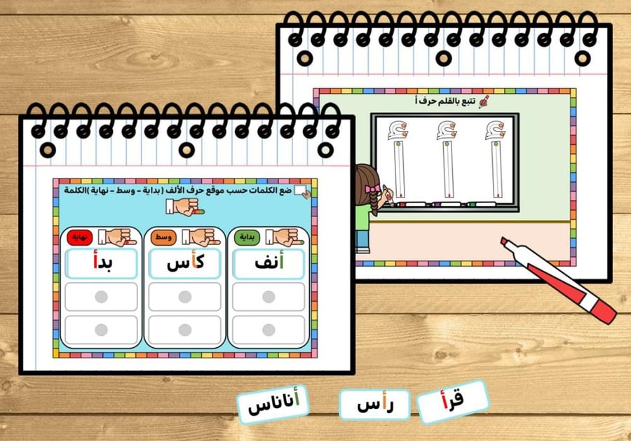 كتيب الحرف ( أ )