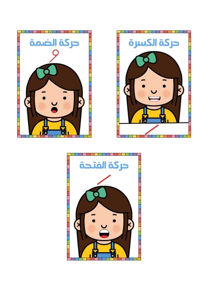 بطاقات نطق الحركات