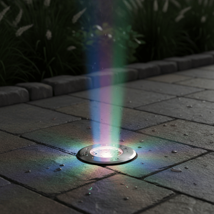كشاف أرضي ليد دفن 7 واط ملون  RGB