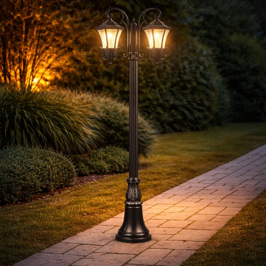 Classic Garden Lantern Pole 3 meters with E27 socket