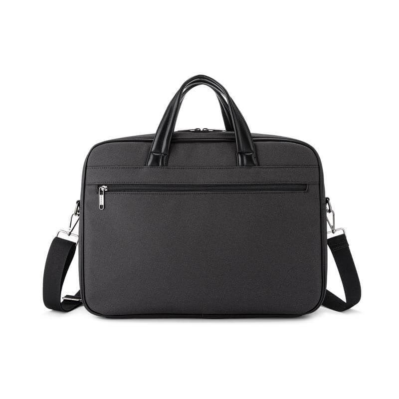 Cross Hamilton 15.6″ Executive Briefcase – Onyx Black | Saffiano Nylon + Leather Trim with 3-Way Carry