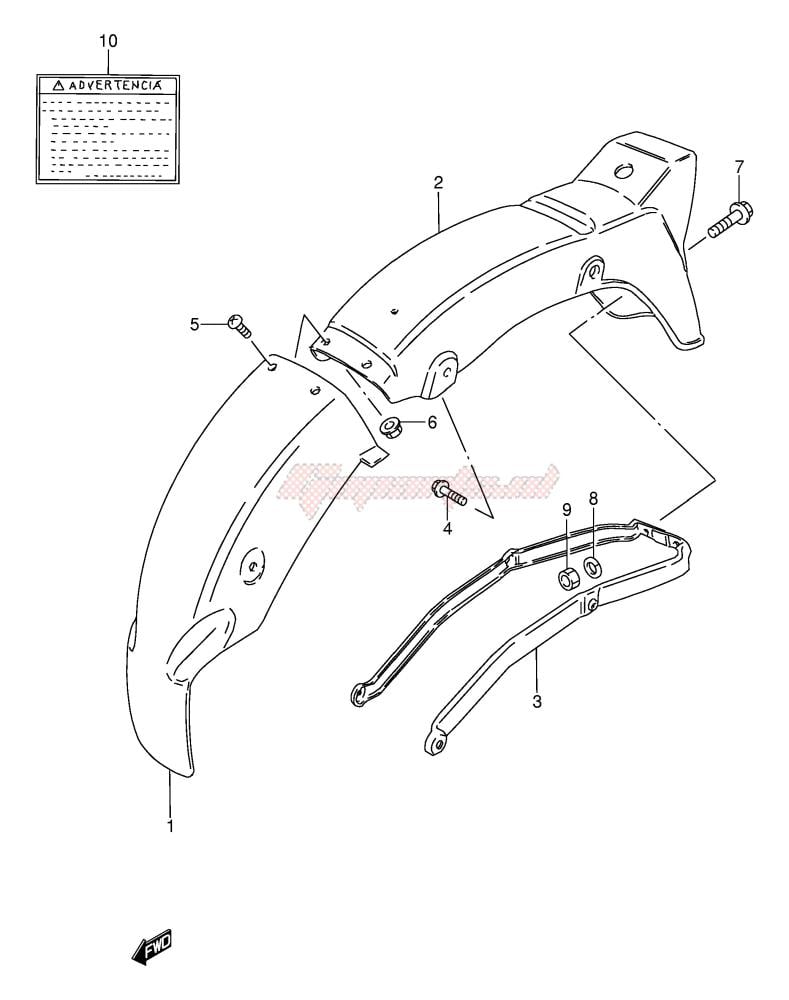 بطانة رفرف خلفي AX100