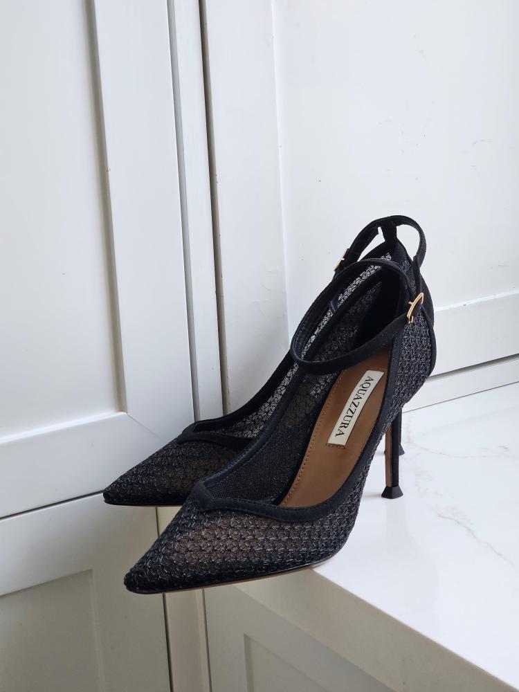 Aquazzura Mesh Pointed Pumps