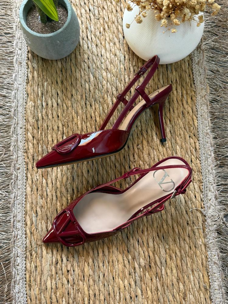 Valentino VLogo Slingback Heels