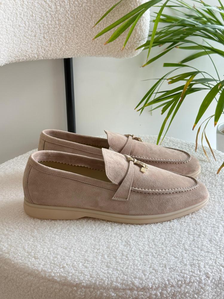 Loro Piana Suede Summer Walk Loafers
