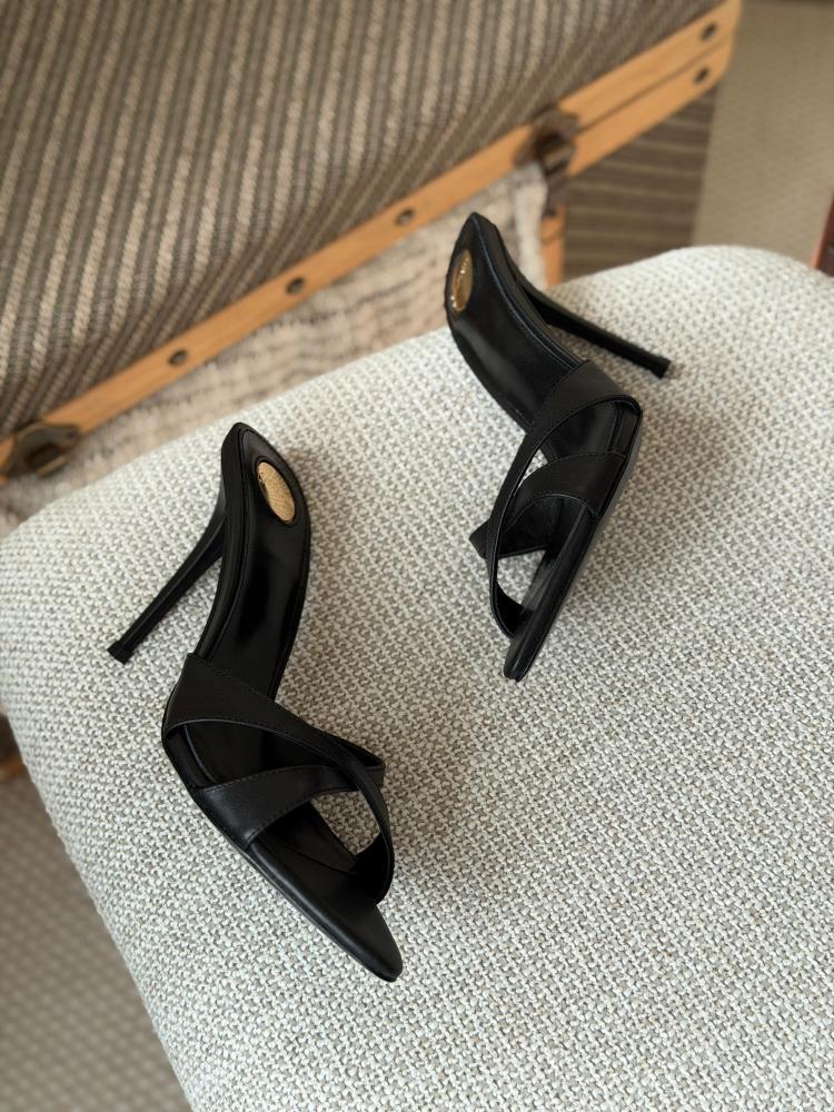 Saint Laurent Tribute Square Toe Mules