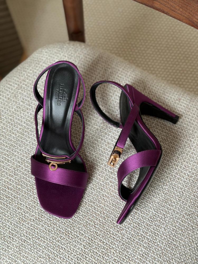 Hermes Ankle Strap Sandal Heels