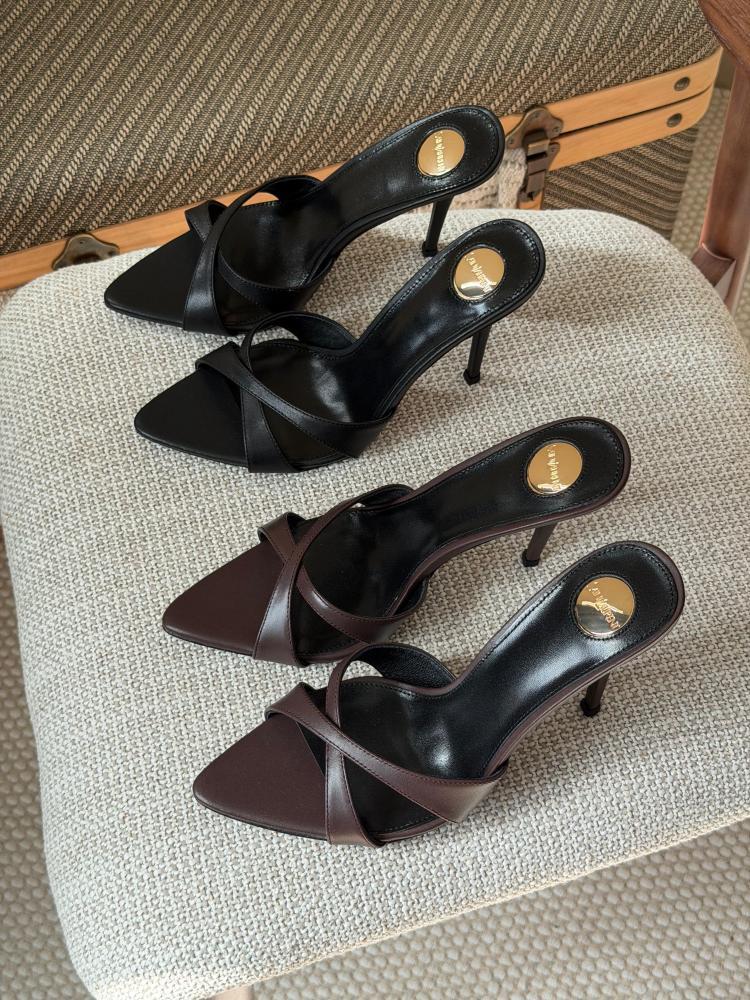 Saint Laurent Tribute Square Toe Mules