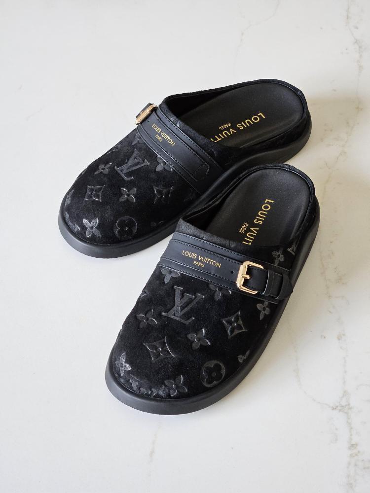 Louis Vuitton Monogram Velvet Mule