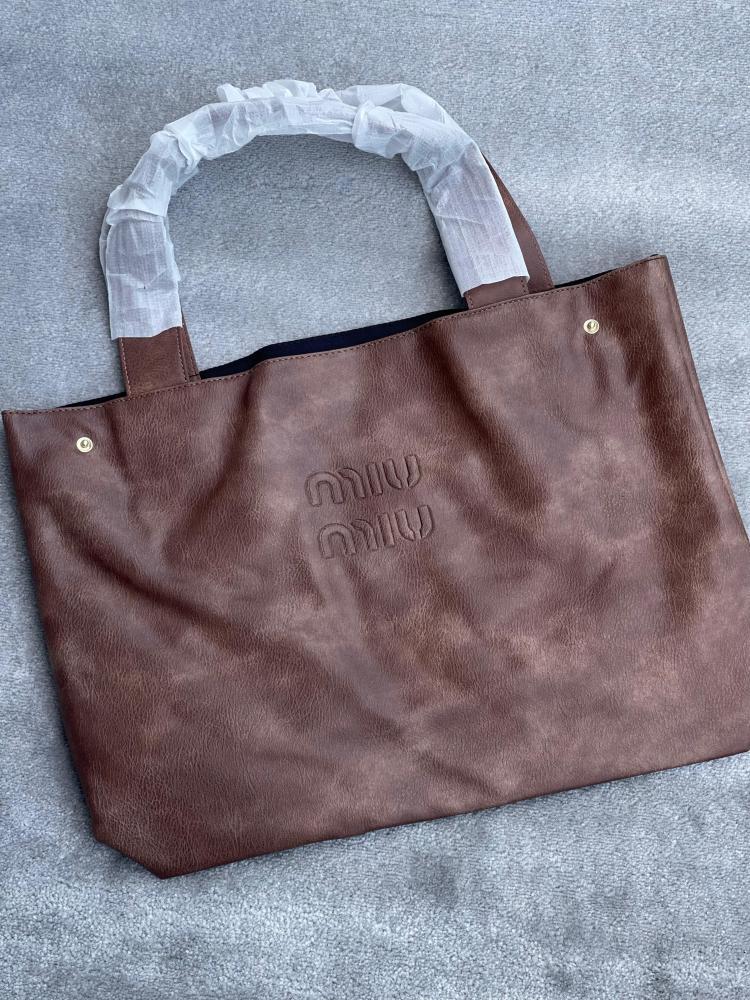 Miu Miu Leather Tote Bag