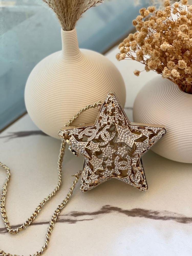 Chanel Star Crystal Clutch Bag