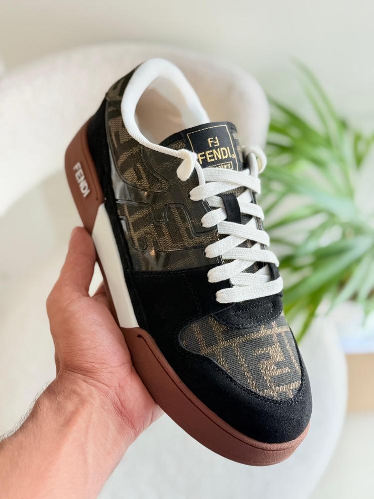 FENDI FF Logo Low Top Sneakers