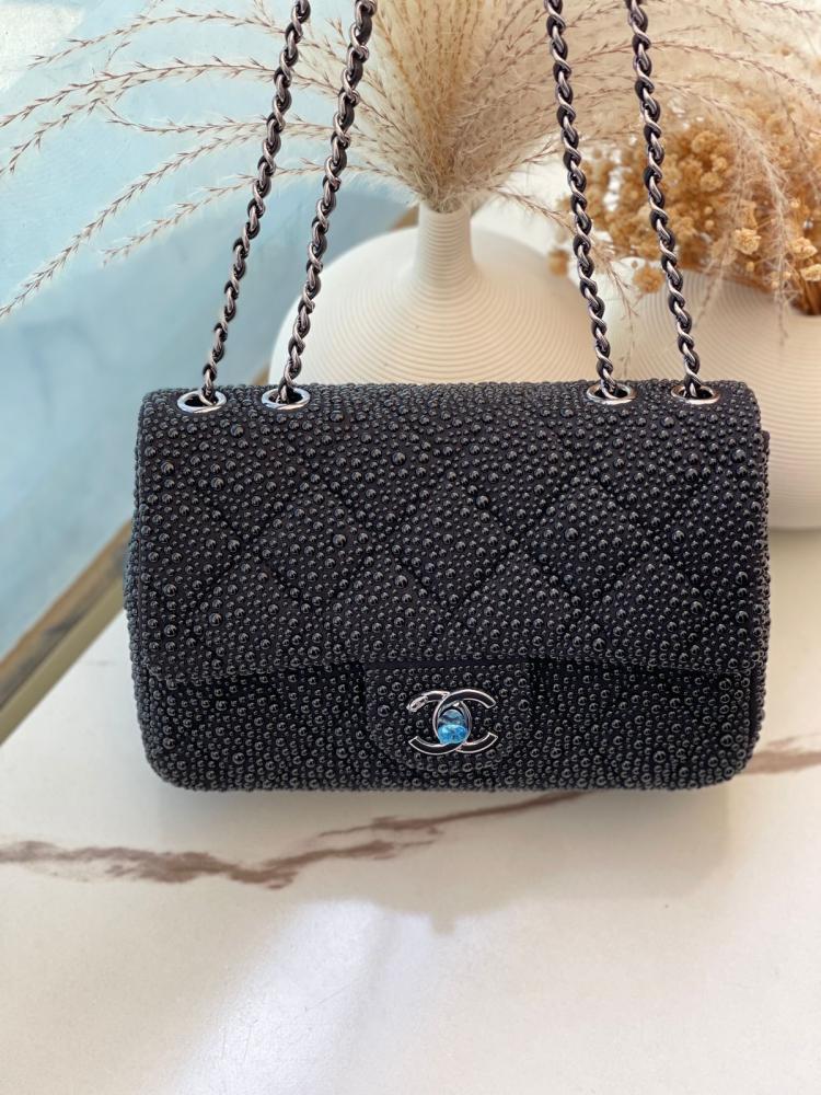 Chanel Crystal Embellished Flap Bag 20cm
