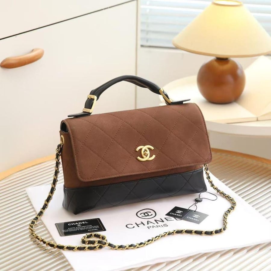 Chanel Top Handle Flap Bag 24cm