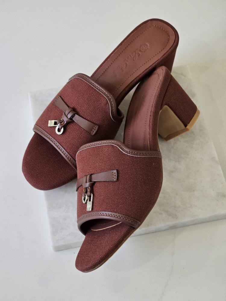 Loro Piana Summer Charms Mule Heels