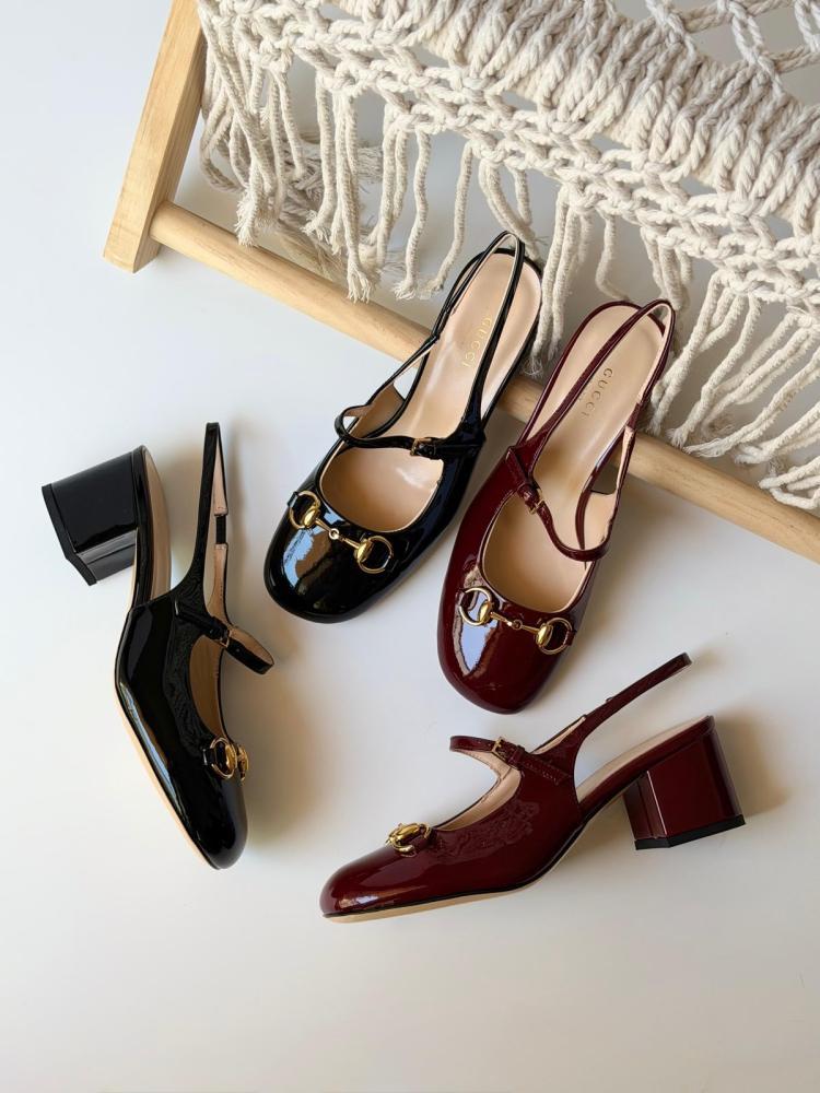 Gucci Horsebit Slingback Pumps
